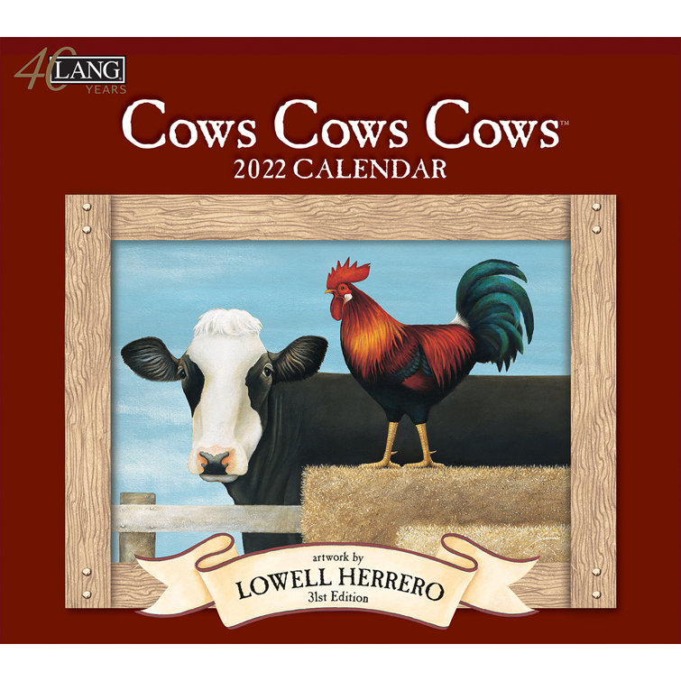 Lang Cows Cows Cows 2022 Wall Calendar Wayfair.ca